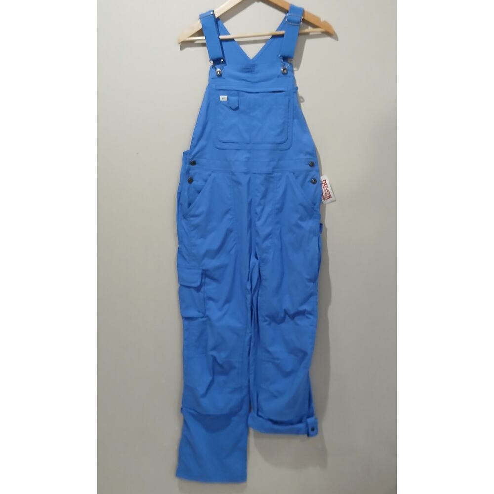 DULUTH TRADING Heirloom Gardening Bib Overalls Small 29 Blue NWT Ripstop